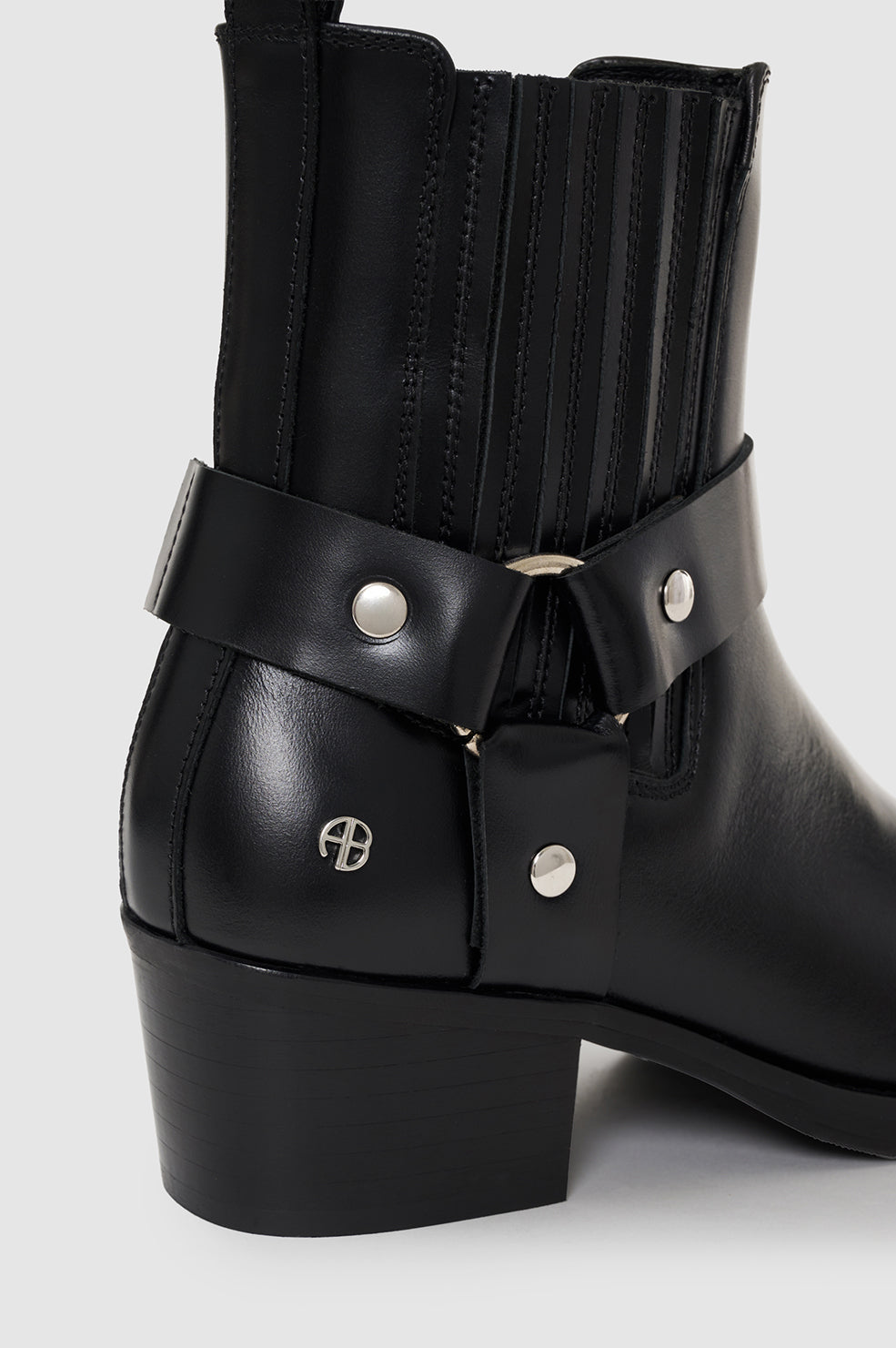 Mid Biker Boots - Black View 4