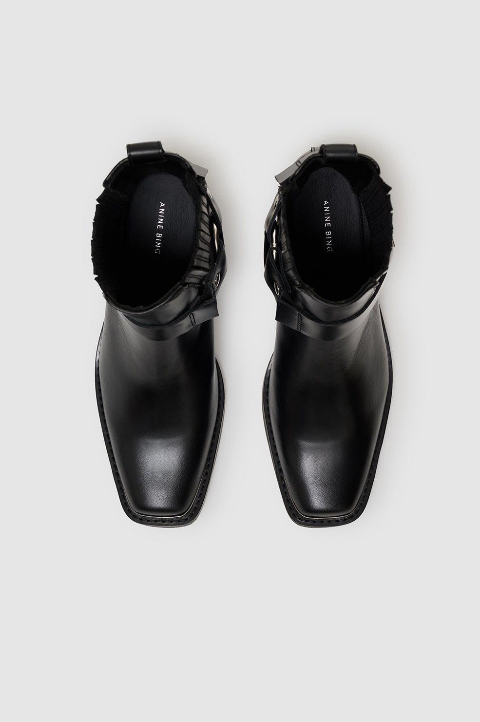 Mid Biker Boots - Black View 3