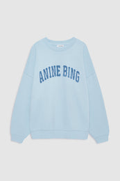 ANINE BING Miles Sweatshirt Anine Bing - Pale Blue - front view