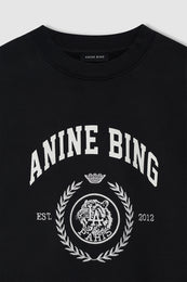 ANINE BING Miles Sweatshirt Collegiate - Vintage Black - detail view