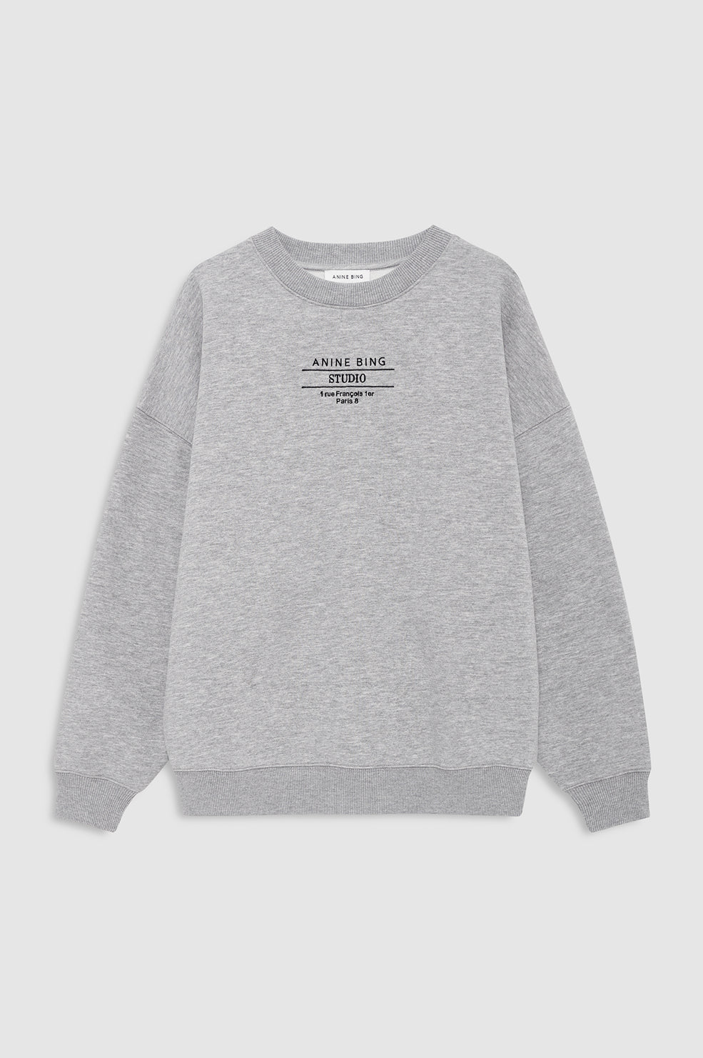Miles Sweatshirt Palm - Washed Black View 3