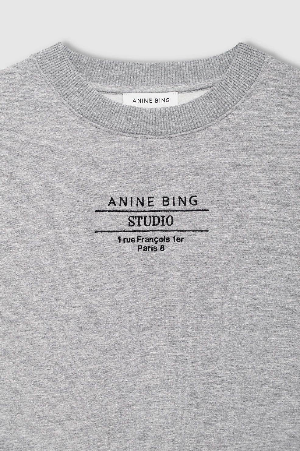 Miles Sweatshirt Palm - Washed Black View 4