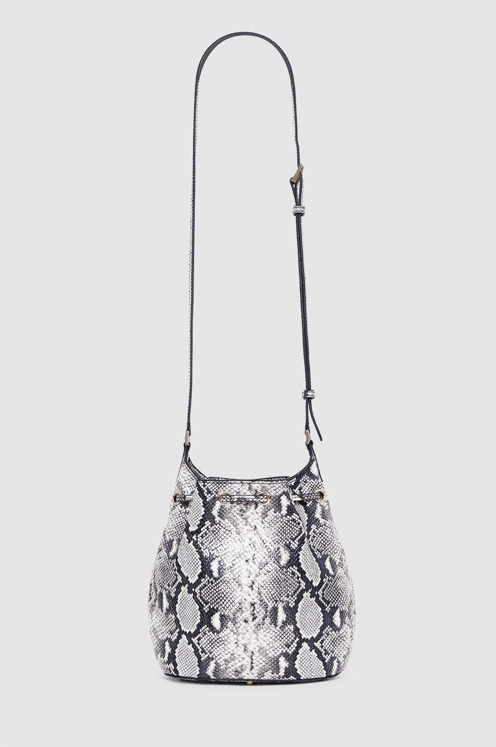 Mini Alana Bucket Bag - Python View 4