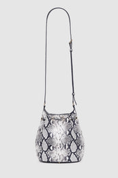 ANINE BING Mini Alana Bucket Bag - Python - back view