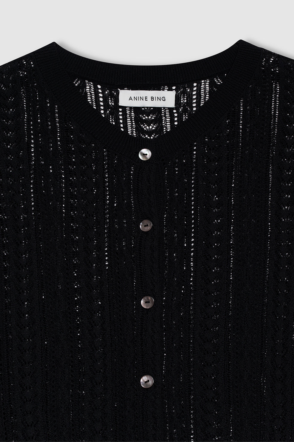Moni Crop Cardigan - Black View 4