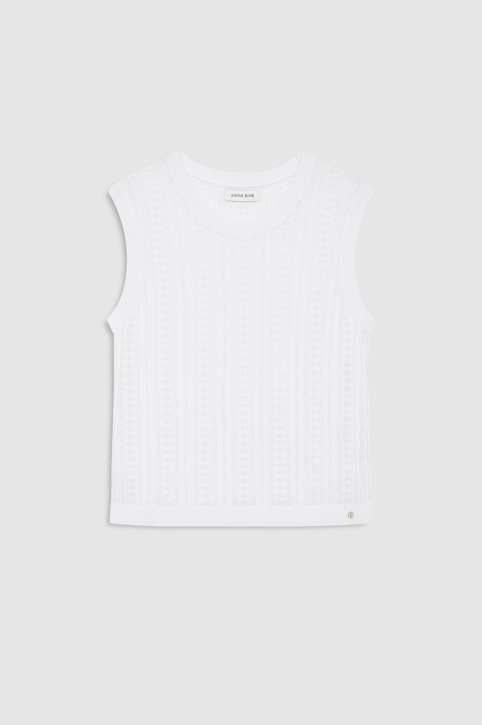 Moni Crop Tank - White View 3