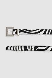 ANINE BING Nicola Belt - Zebra - detail view