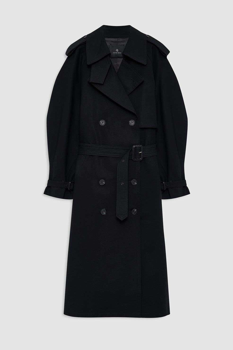 Pascale Maxi Trench - Black View 3