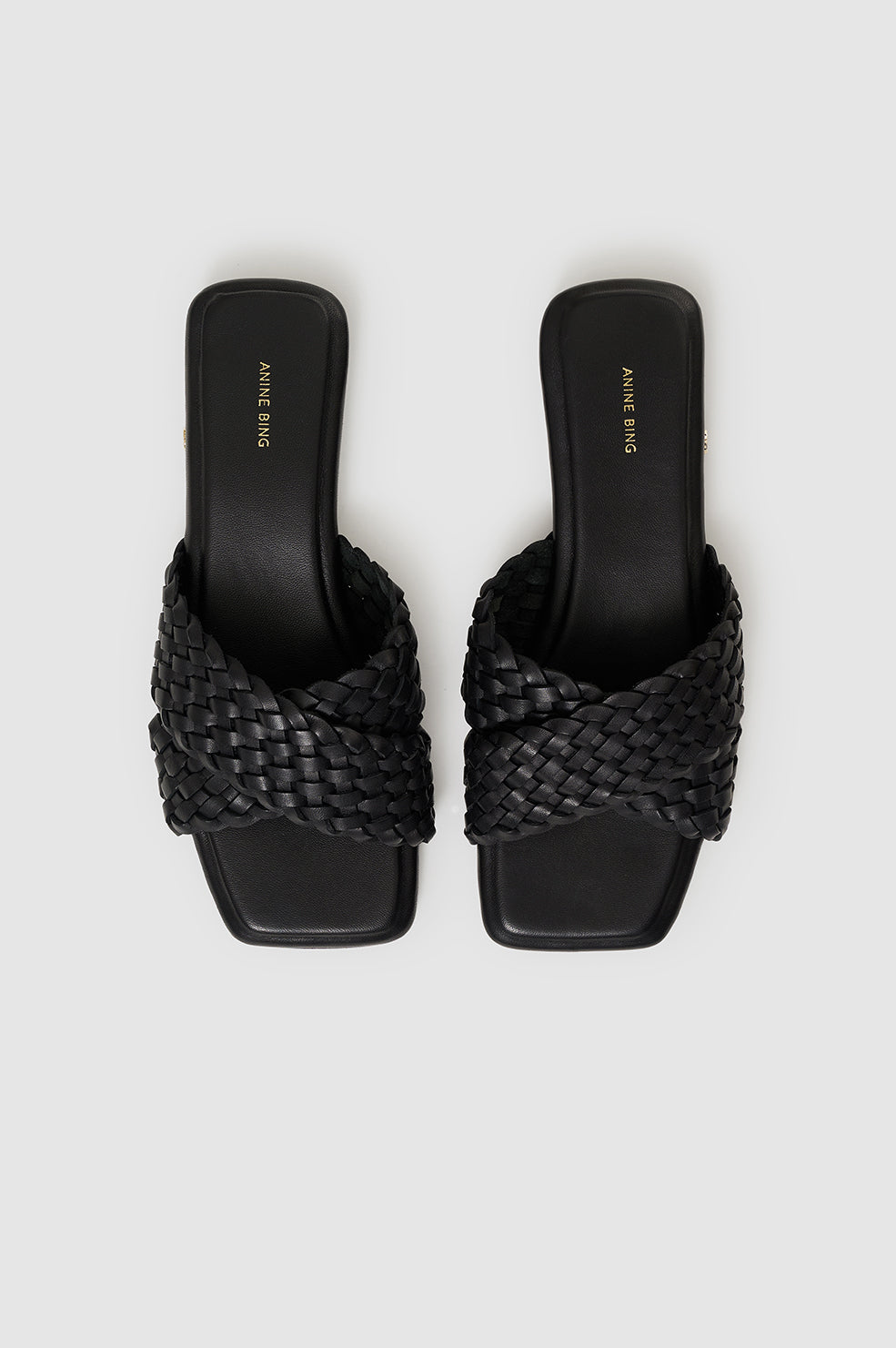 Ria Slides Braided - Black View 3