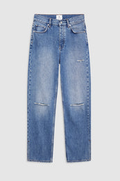 ANINE BING Roy Jean 31" - Pacific Blue - front view