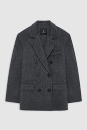 ANINE BING Sali Coat - Dark Grey front view