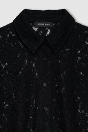 ANINE BING Shayna Top - Black Lace - detail view