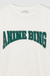 ANINE BING Shelley Tee - Ecru - detail view