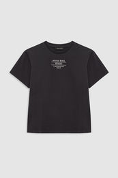 ANINE BING Shelley Tee Studio - Vintage Black - front view