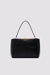 ANINE BING Small Anine Avenue Bag Grained Leather - Black - back view
