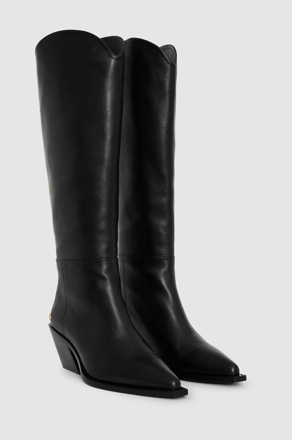 Tall Tania Soft Boots Smooth Leather - Black View 2