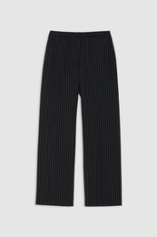  ANINE BING Thomas Trouser - Black And White Pinstripe - front view