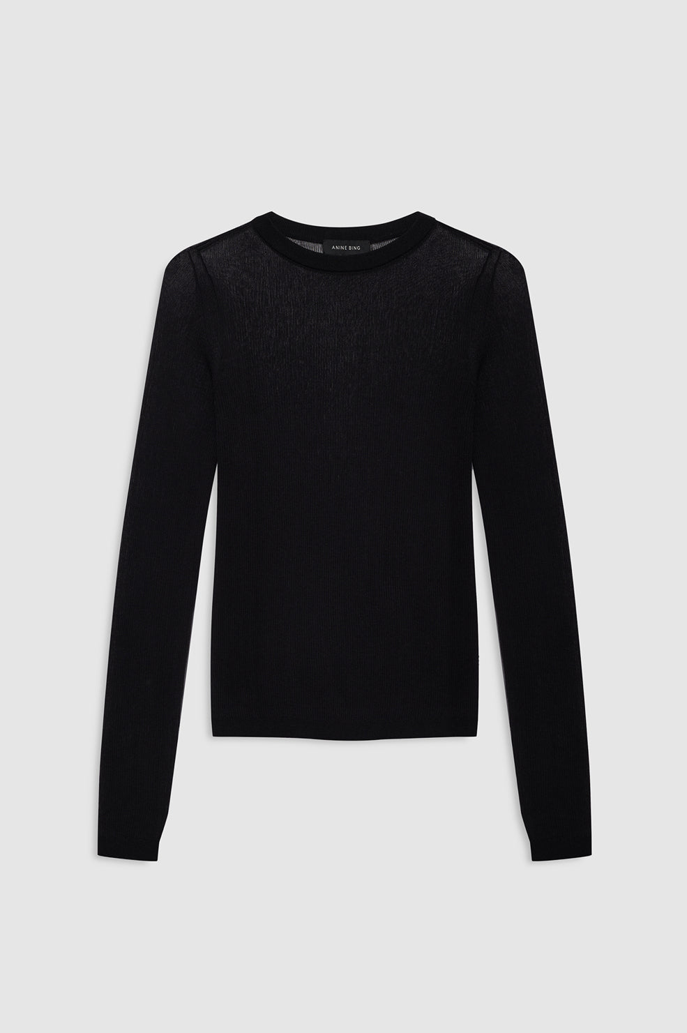 ANINE BING Tiana Sweater - Black - front view