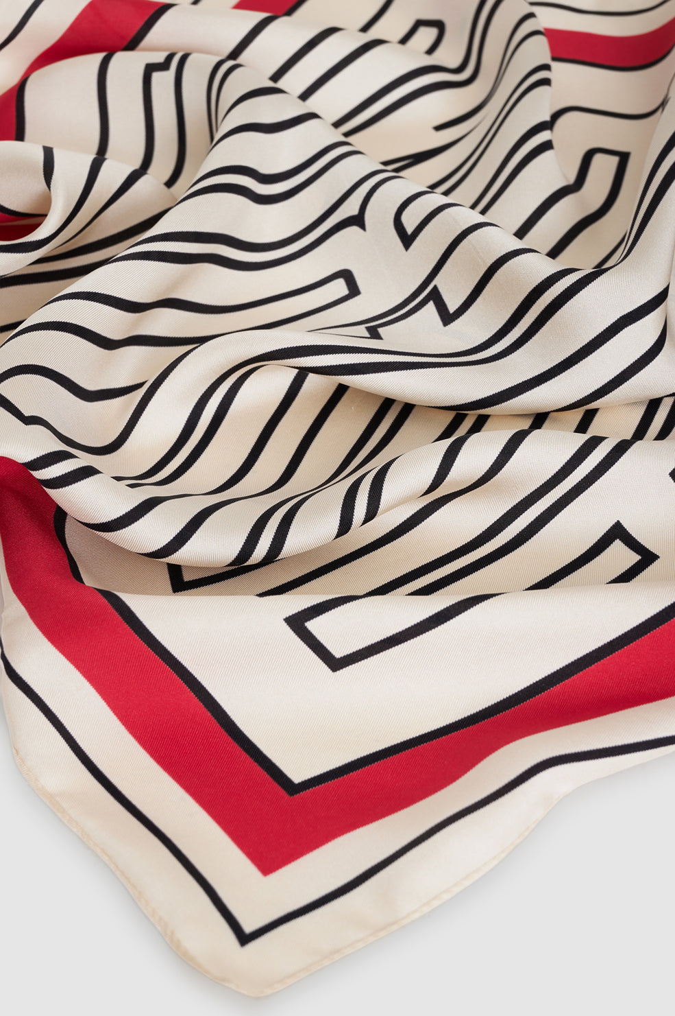 York Scarf Leopard - Pearl White View 4