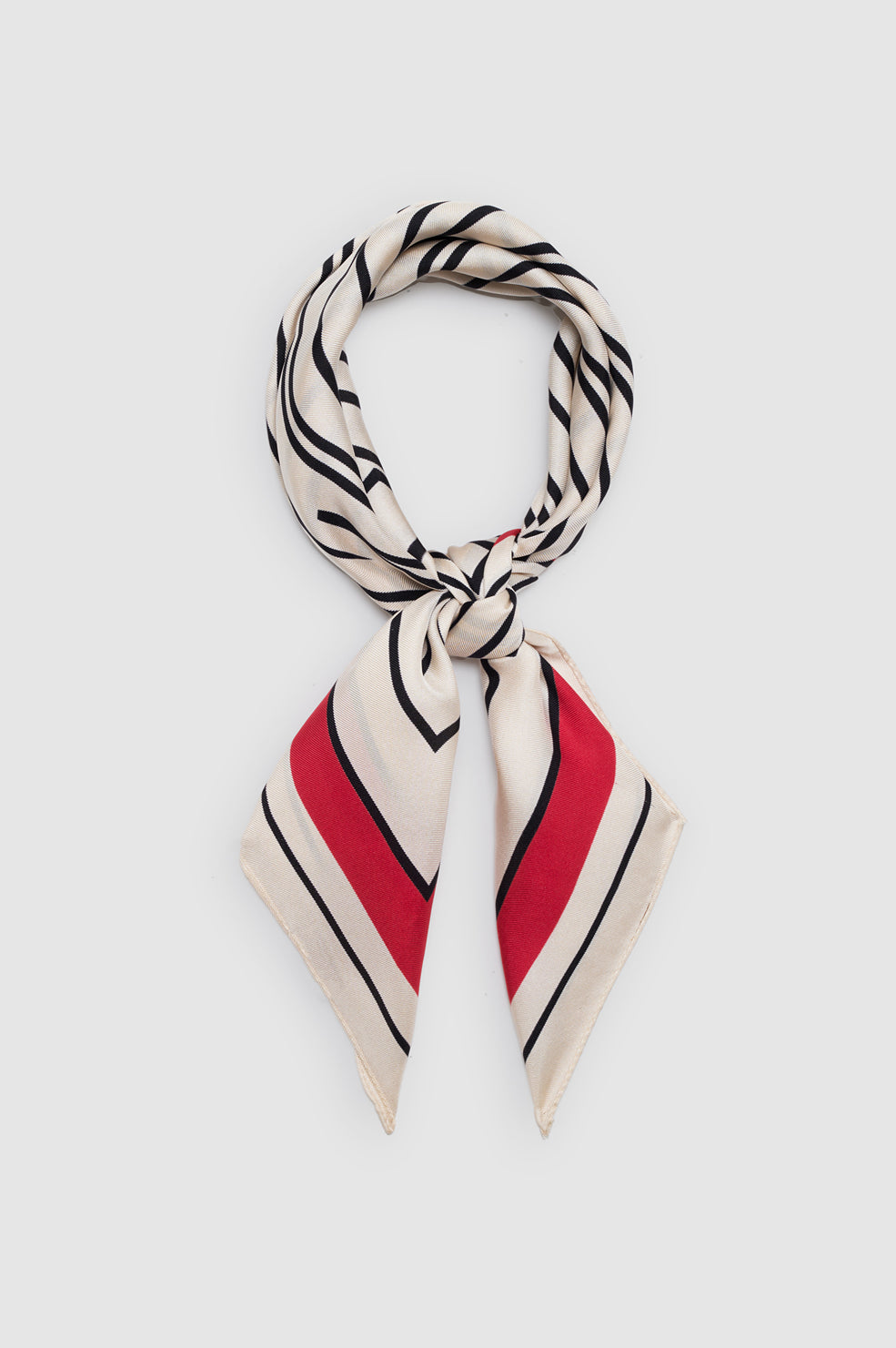 York Scarf Leopard - Pearl White View 2