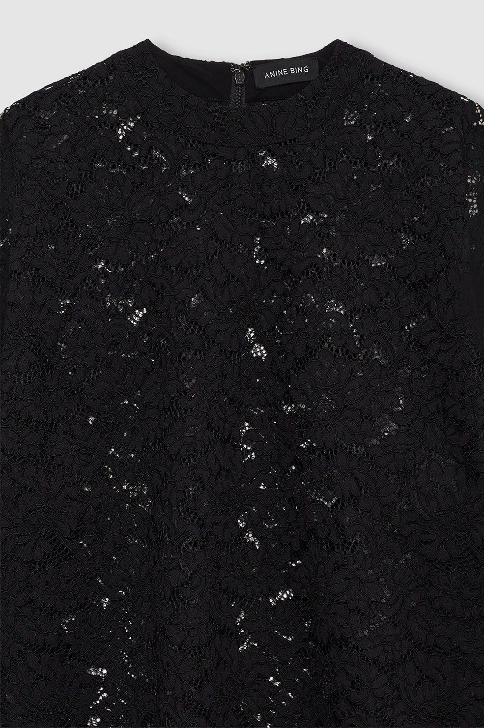 Zeina Top - Black Lace View 4
