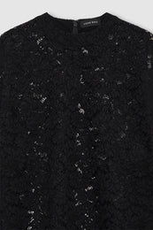 ANINE BING Zeina Top - Black Lace - back view