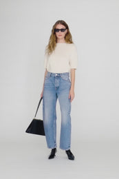 ANINE BING Fritz Jean - Baltic Blue - on model video