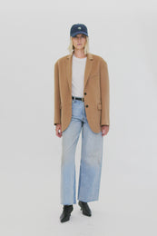 ANINE BING Jeremy Baseball Cap AB - Washed Navy - On Model Video 