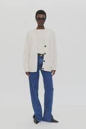ANINE BING Jackson Cardigan - Cream - On Model Video