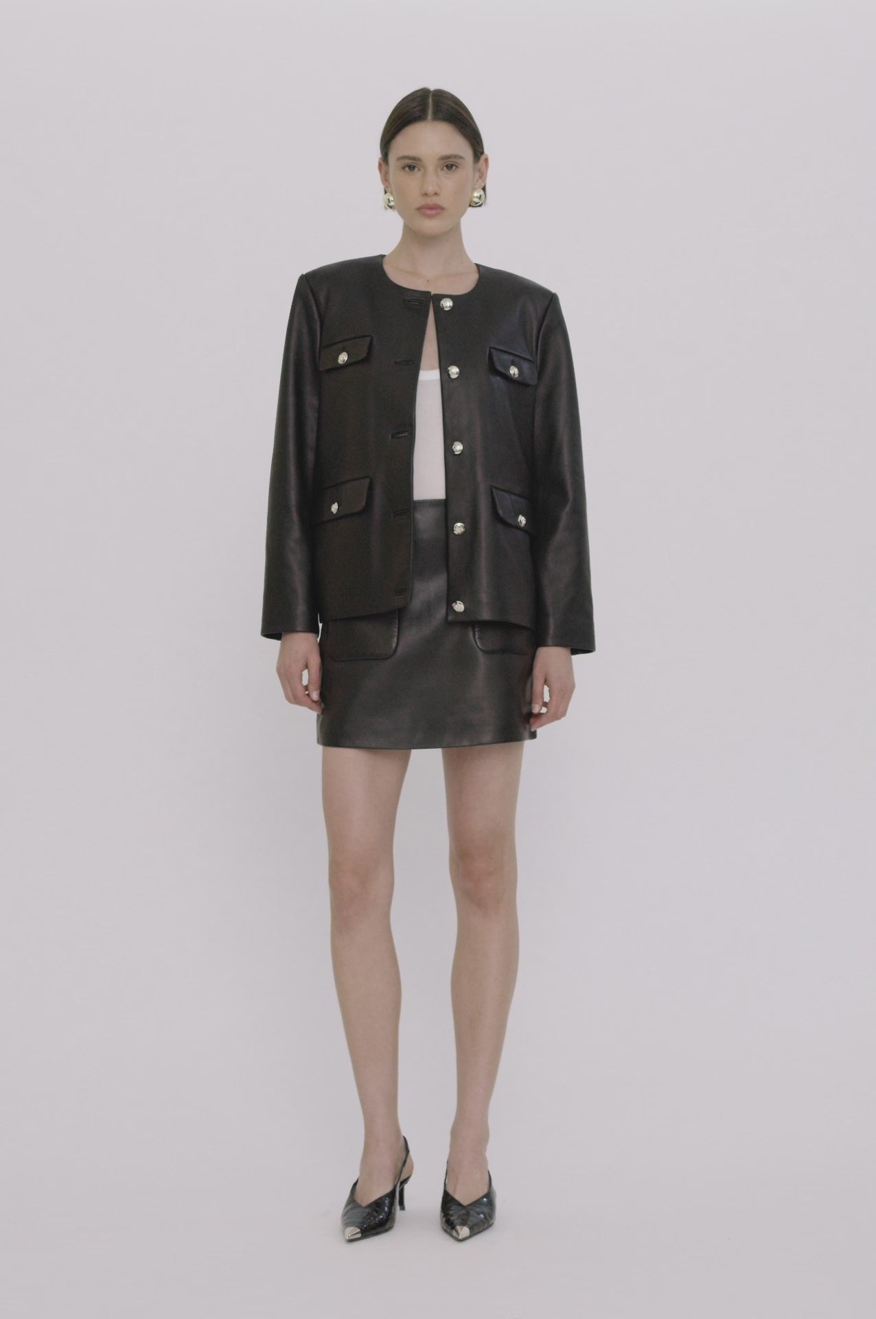 ANINE BING Lydia Jacket - Black Leather