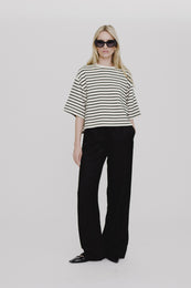 ANINE BING Soto Pant - Black Linen Blend - On Model Video 