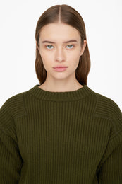 ANINE BING Aurora Sweater - Army Green