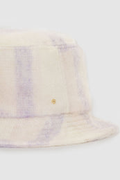 Cami Bucket Hat - Lavender And Cream Check