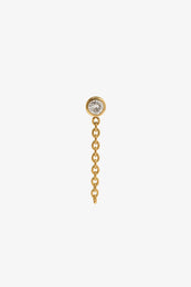 ANINE BING Diamond Chain Earring - Gold
