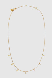 ANINE BING Diamond Droplet Necklace - Gold