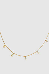 ANINE BING Diamond Droplet Necklace - Gold