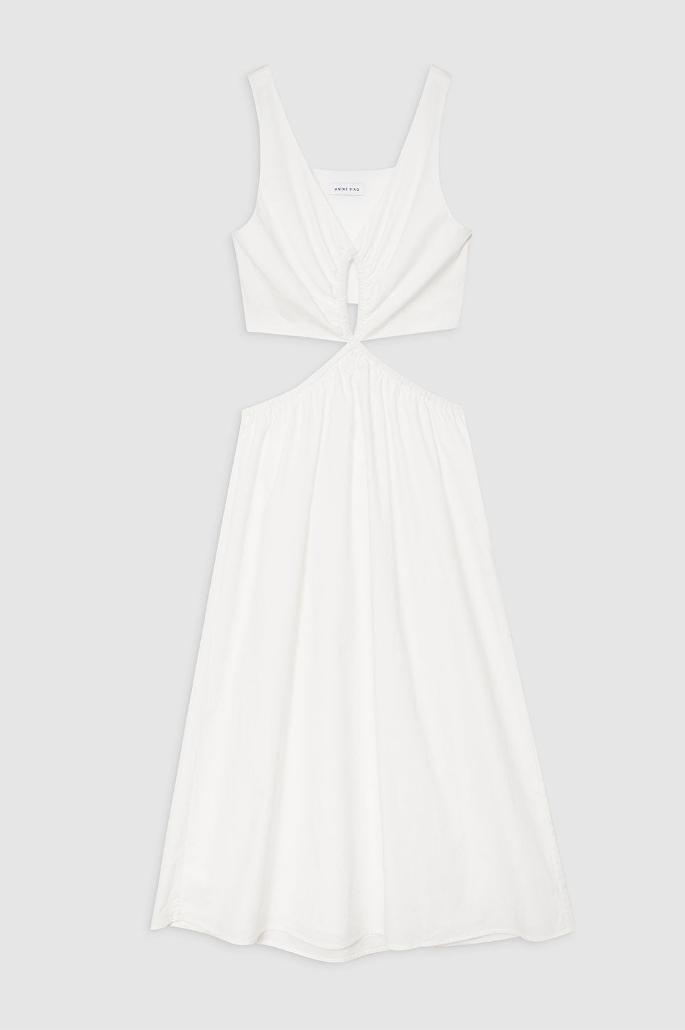 ANINE BING Dione Dress - White - Front View