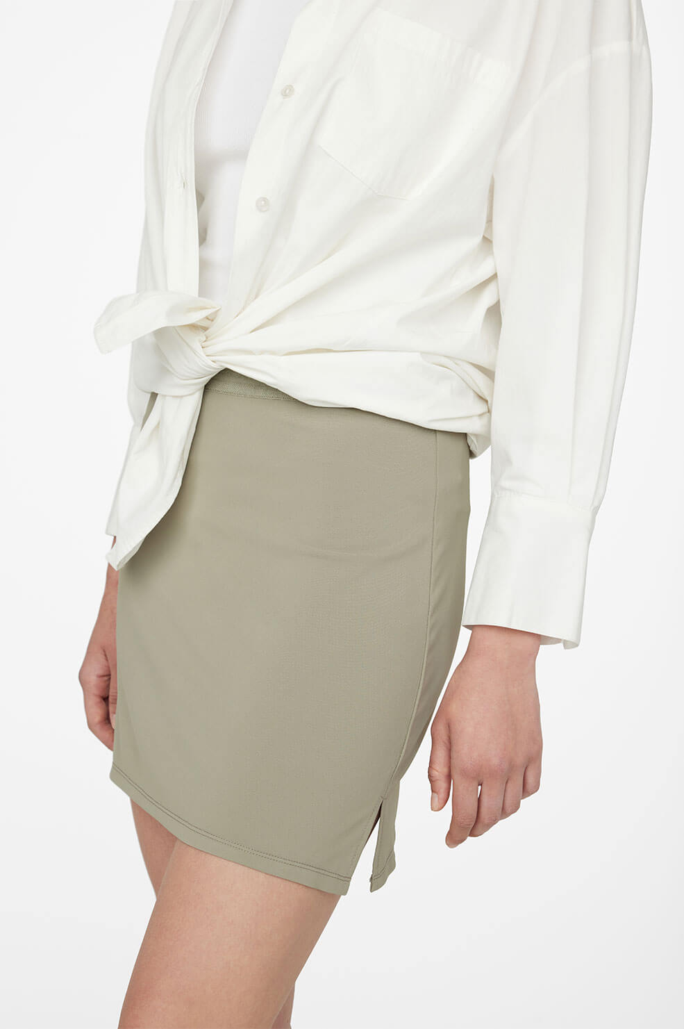 ANINE BING Elise Skirt - Green Khaki