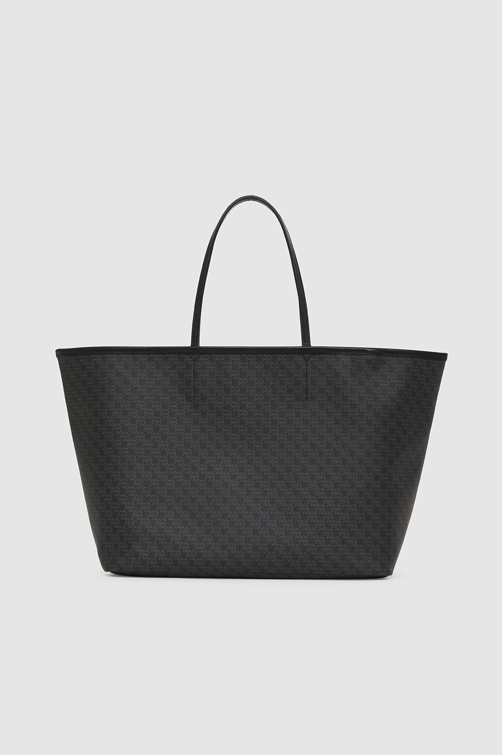 Emma Tote - Black Monogram Print