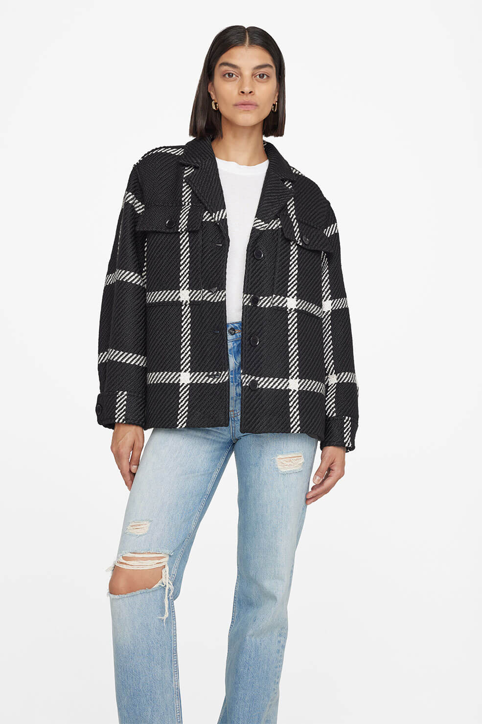 Flynn Jacket - Black Check