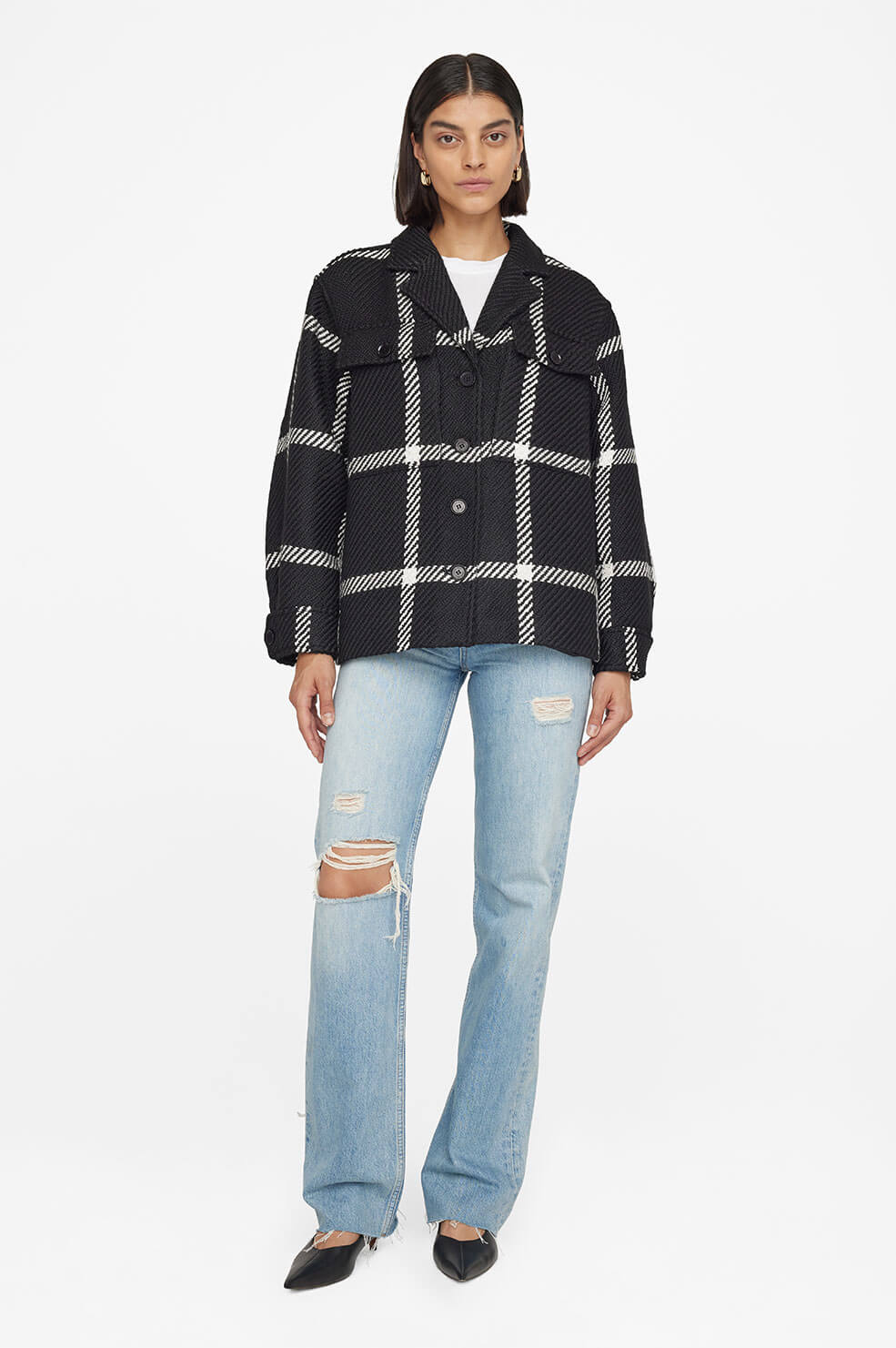 Flynn Jacket - Black Check