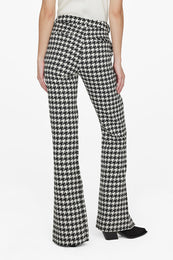 ANINE BING Jocelyn Trouser - Black And White Houndstooth