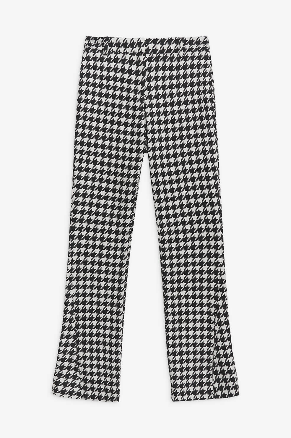 ANINE BING Jocelyn Trouser - Black And White Houndstooth