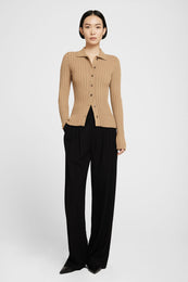 ANINE BING Joslyn Cardigan - Camel