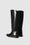 ANINE BING Kari Riding Boots - High-Shine Black