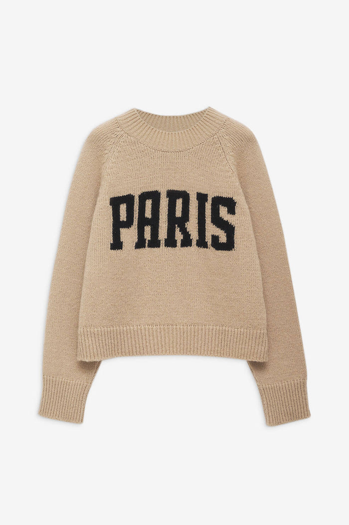 ANINE BING Kendrick Sweater University Paris - Light Camel