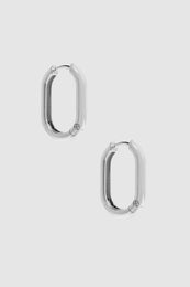 Link Hoop Earrings - Silver