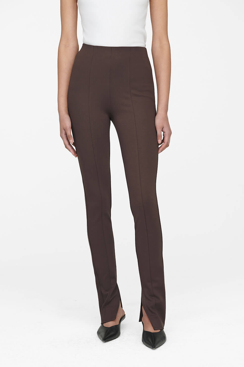 ANINE BING Max Pant - Chocolate Brown