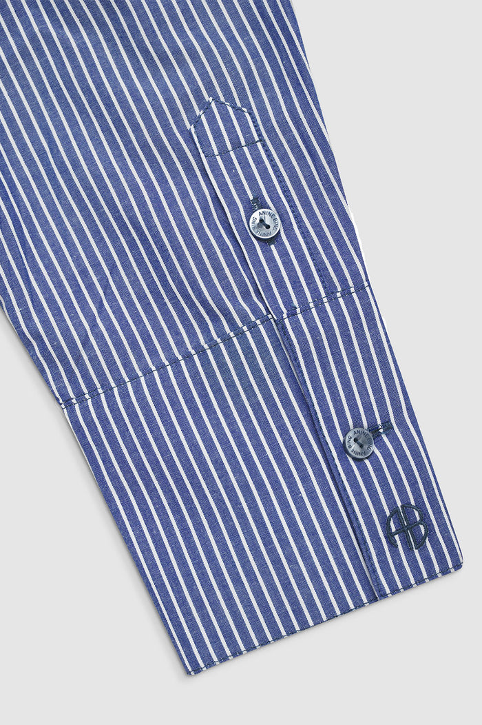 ANINE BING Mika Shirt - Blue And White Stripe