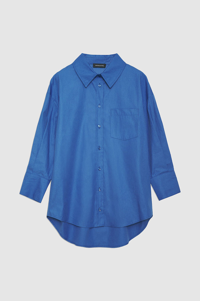 ANINE BING Mika Shirt - Electric Blue